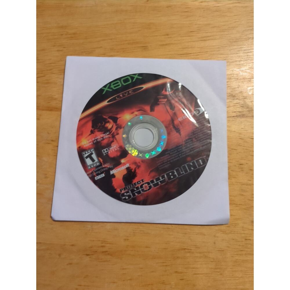 Project snowblind xbox Disc Only